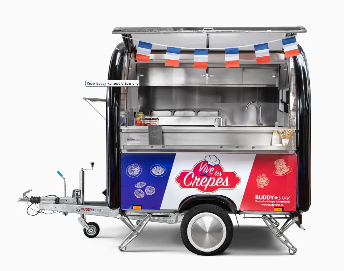 Crêpeswagen als Buddy★Star Verkaufsanhänger