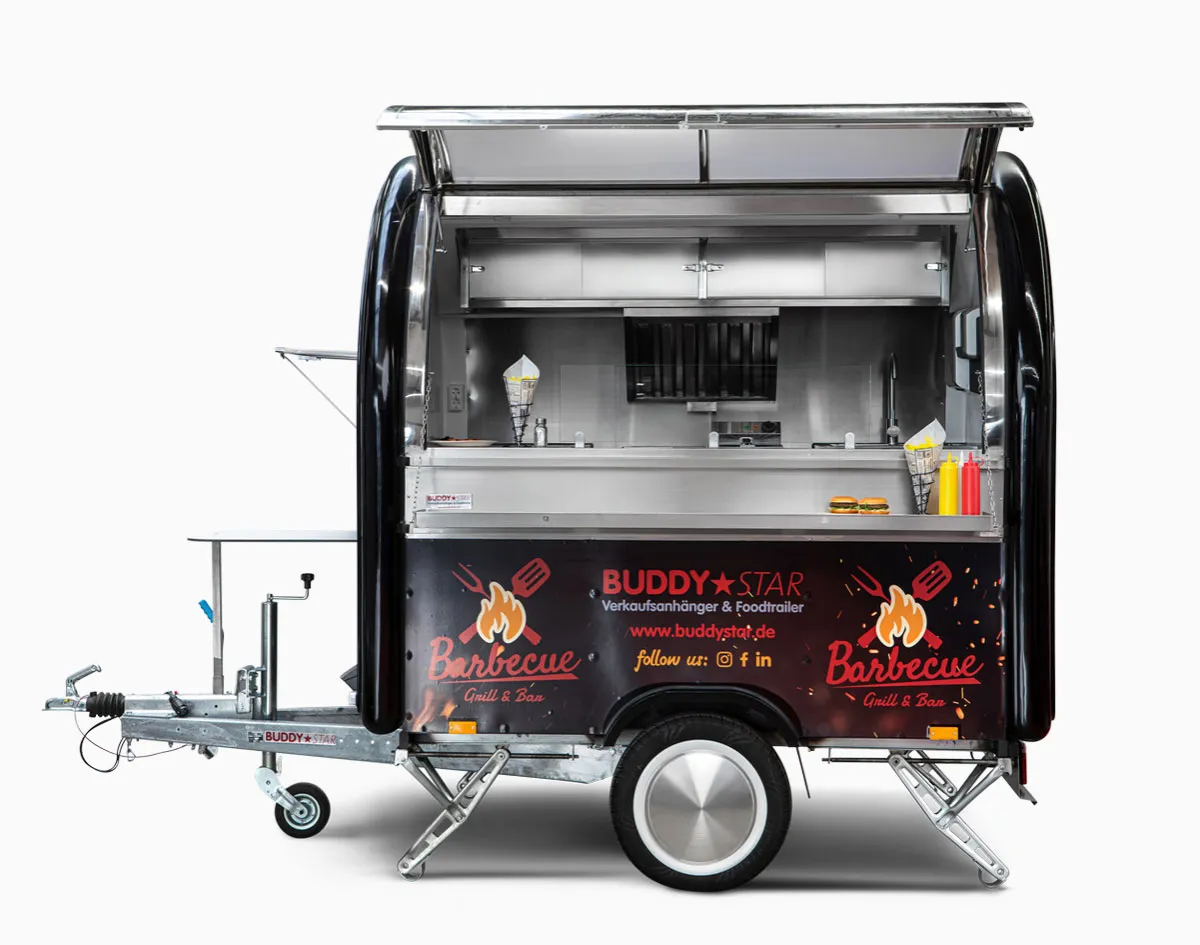 Imbissanhänger Barbecue Grill & Bar von Buddy★Star